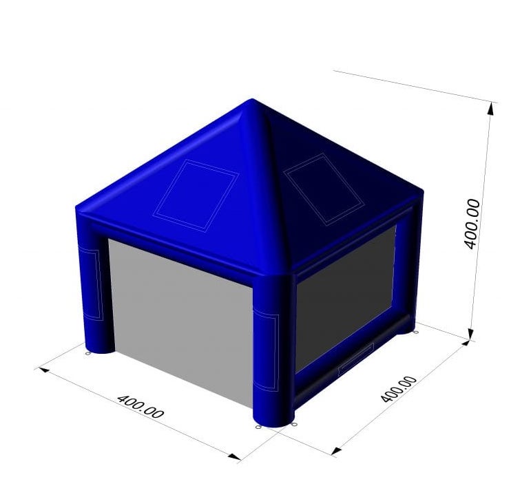 gazebo gonfiabile 4x4x
