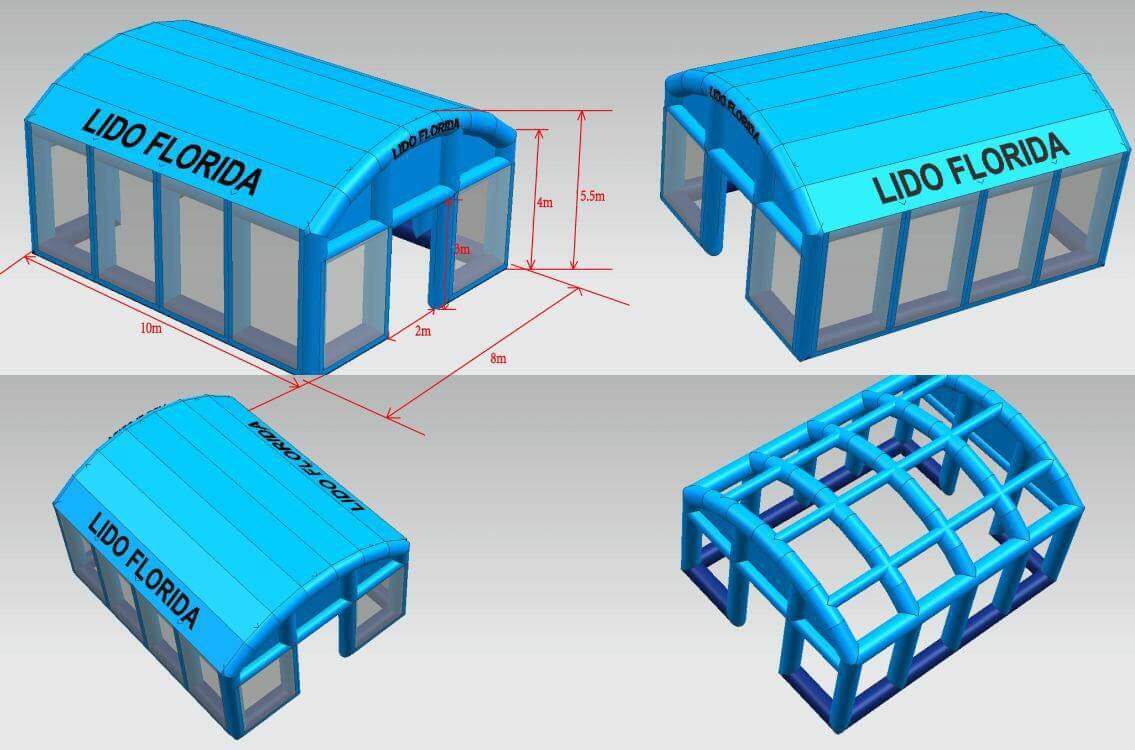 gonfiabili pubblicitari su misura