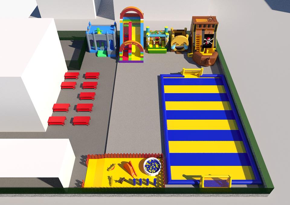 progettazione parco giochi gonfiabili