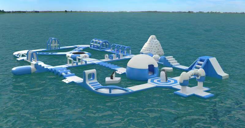 parco acquatico gonfiabile ice villagge