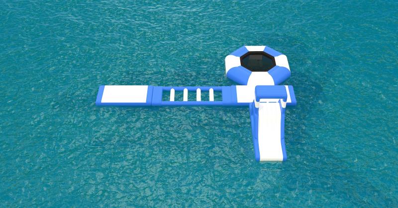 realizzazione acquapark gonfiabile