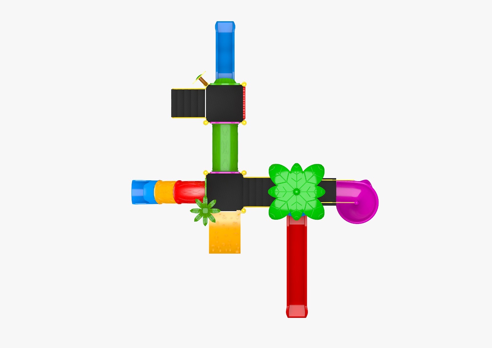 Playground Rainbow Funny Palm Vista Alto